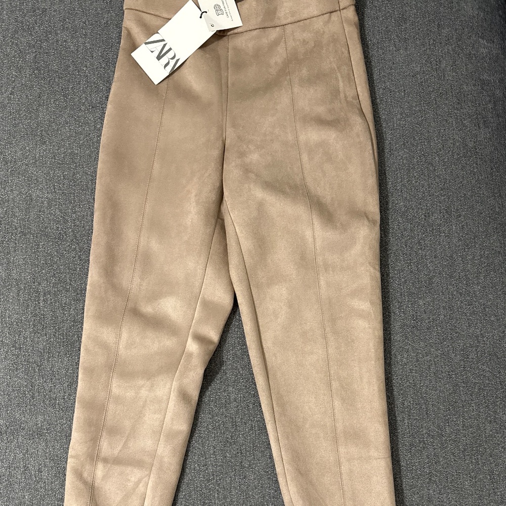 Zara Faux Suede Leggings